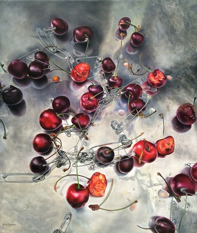 The Chain, 2014 – Oil on Canvas, 64 x 55 cm – Ginny Page